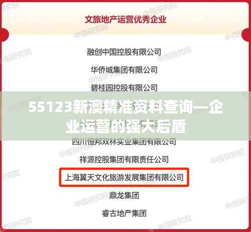 55123新澳精准资料查询—企业运营的强大后盾