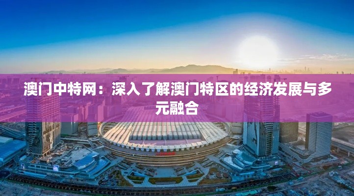 澳门中特网:深入了解澳门特区的经济发展与多元融合