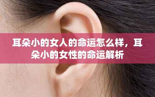 耳朵小的女性的命运解析与探讨