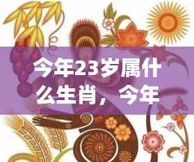 今年23岁属生肖运势大解密,星象预测你的未来!