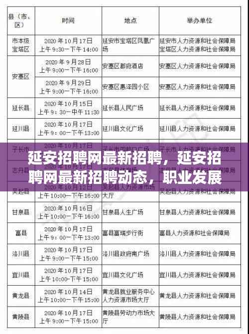 延安招聘网最新招聘动态,职业发展的黄金机会来袭!