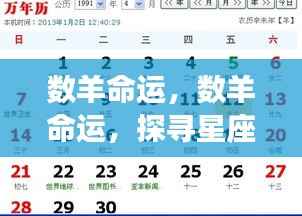 探寻数羊命运轨迹,星座指引下的命运解析