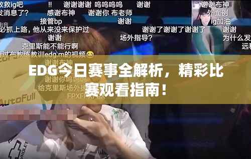 EDG今日赛事全解析,精彩比赛观看指南!