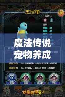 魔法传说宠物养成攻略,最新指南助你成为宠物大师!