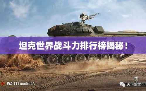 坦克世界战斗力排行榜揭秘!